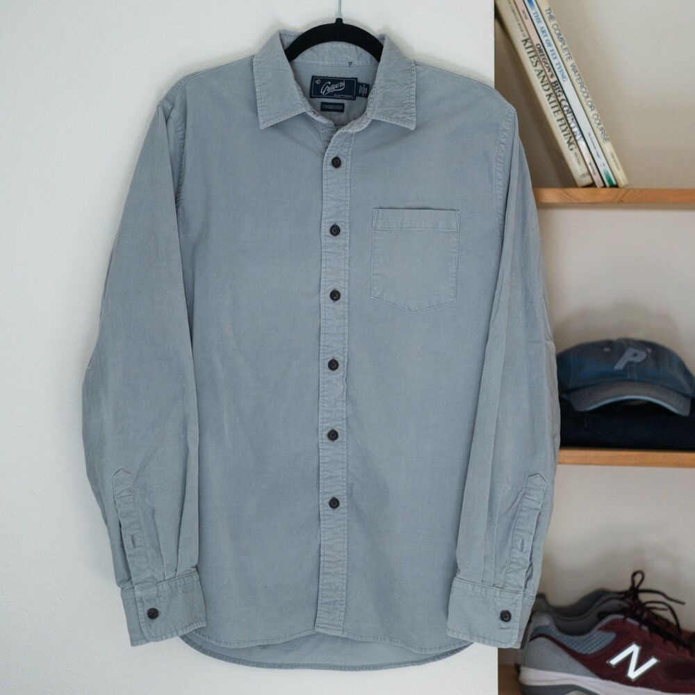 Grayers micro corduroy button down shirt